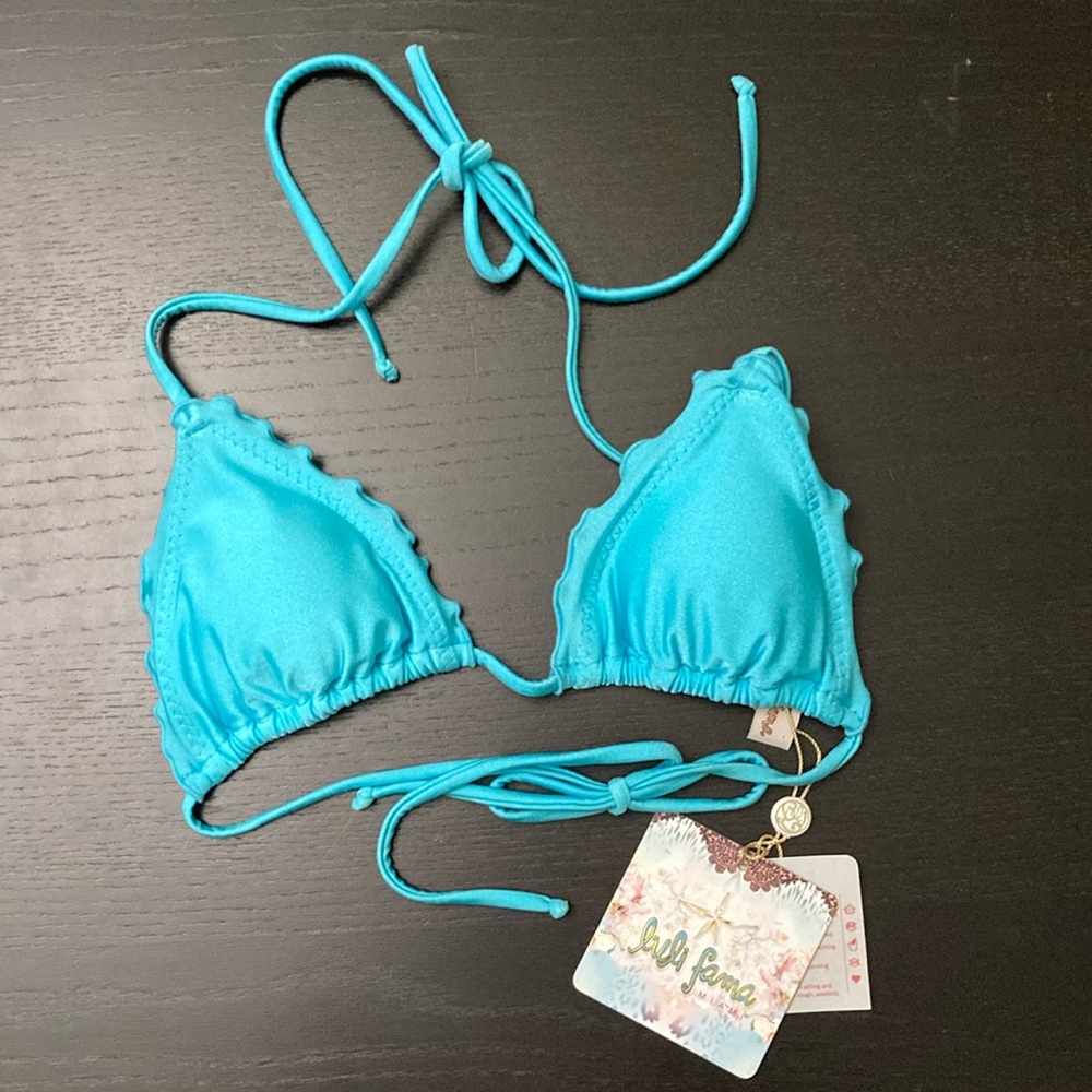 Luli Fama Cosita Buena Wavey Triangle Bikini Top
